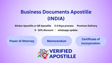 MEA apostille for Indian business documents (POA, MOA/AOA, Incorporation, Invoices)