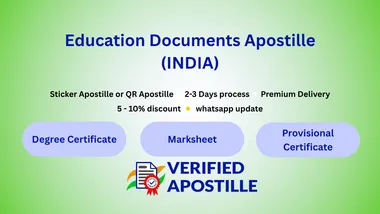 MEA apostille for Indian education documents — degree, diploma, marksheet
